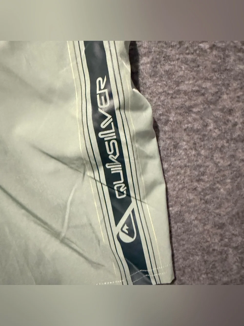 Quicksilver Swim Trunks Shorts Mens XXL Green Lined Quick Dry UPF 50 Stretch NWT